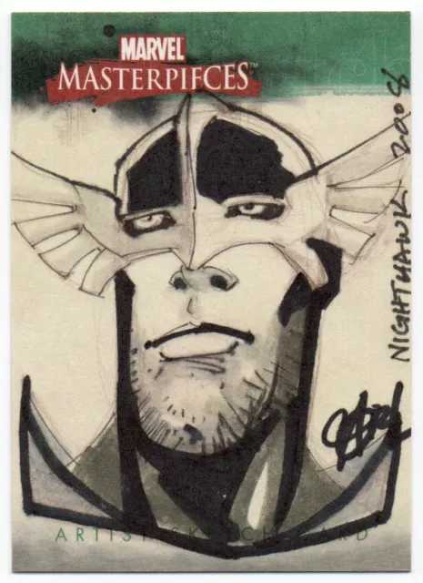 2008 Marvel Masterpieces Sketches Nighthawk by Unknown Artist 1/1