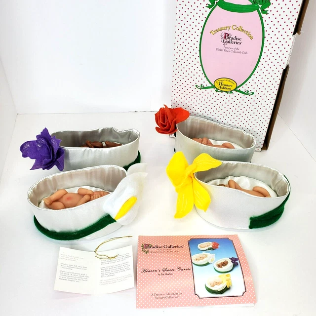 Paradise Galleries Heavens Sweet Caress Baby Dolls Treasury Collection Set 4