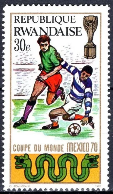 Ruanda MiNr. 385 A ** Fußballweltmeisterschaft 1970, Mexiko