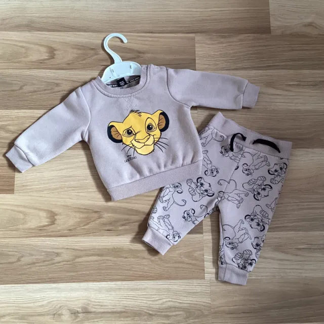 Baby Boy Clothes 3-6 months Preloved Lion King Simba Tracksuit Top Bottoms Set