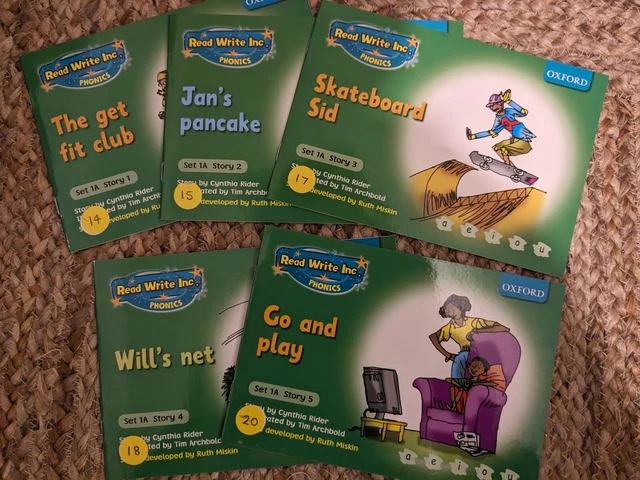 READ WRITE INC Phonics. Full Set x 5 Set 1a Extra Green Books. Learn to ...