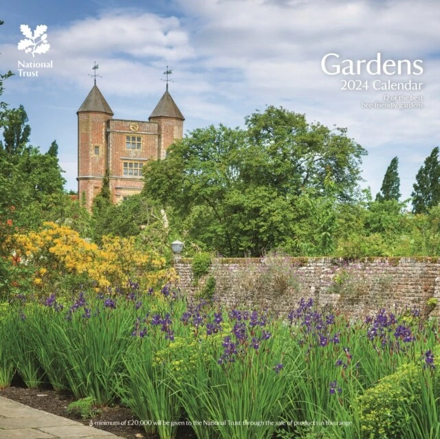 NATIONAL TRUST GARDENS Square Wall Calendar 2024 New Calendar Z245z