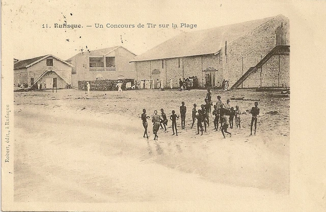 Africa Senegal Dakar Beach Shooting Contest Postcard