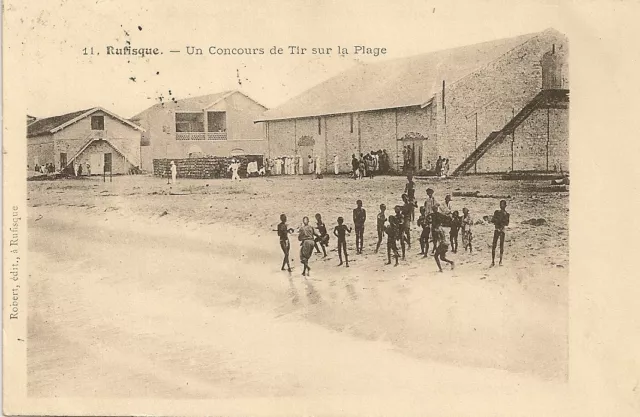 Carte Postale Afrique Senegal Dakar Un Concours De Tir Sur La Plage