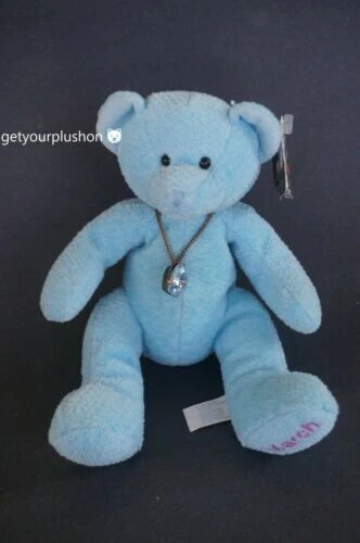 Bears Of The Month Blue March Aquamarine Birthstone Bear Beanbag Plush