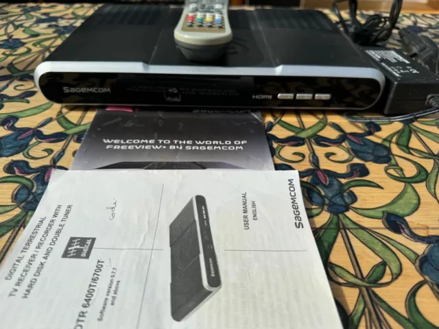 Sagemcom Digital TV Receiver/Recorder - Hard Disk & Double Tuner DTR 6400T/6700T
