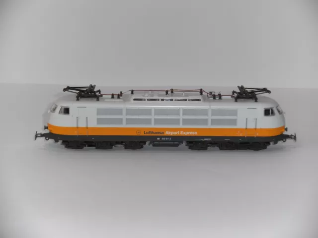 Märklin HO aus 2868 E - Lok 103 101 - 2 Lufthansa Airport Express  neuwertig Sup