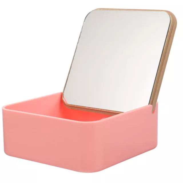 Bambou Table De Rangement Rabattable Étudiant Contenants Maquillage