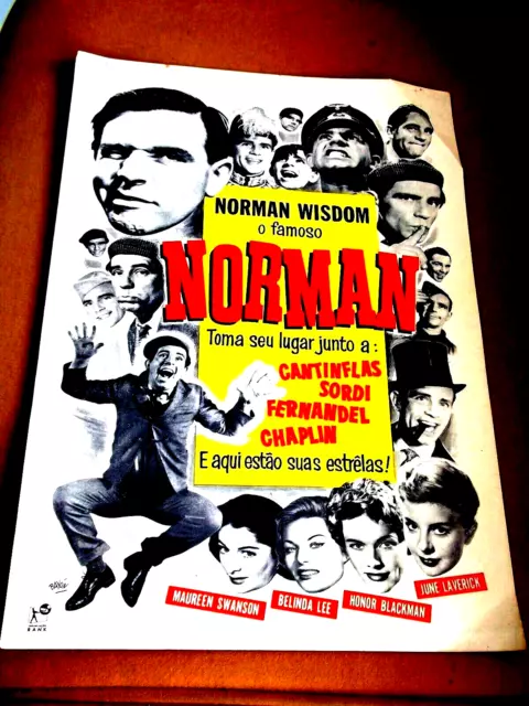 Norman Wisdom Maureen Swanson Belinda Lee Honor Blackman Rank Uk Brazil Poster