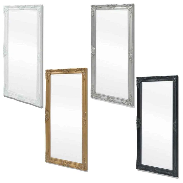 Wall Mirror 47.2"x23.6" Ornate Vanity Baroque Bedroom Hallway 4 Colors vidaXL