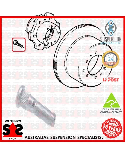 WHEEL STUD SUIT TOYOTA Land Cruiser Prado 3.0 D4D (KDJ120, KDJ125