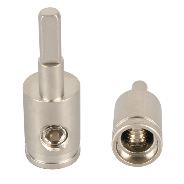 2PCS Car Audio Power Terminal 4GA To 8GA Audio Wire Gauge Reducing Adapter
