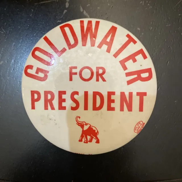 1964 BARRY GOLDWATER campaign pin pinback button political president election