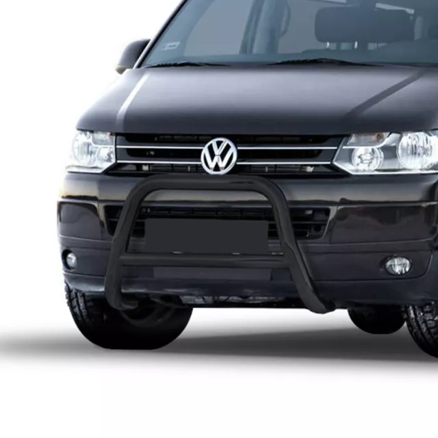 SCHWARZ Frontbügel Edelstahl Frontschutzbügel mit ABE für VW T5 2003-2015 A-Typ