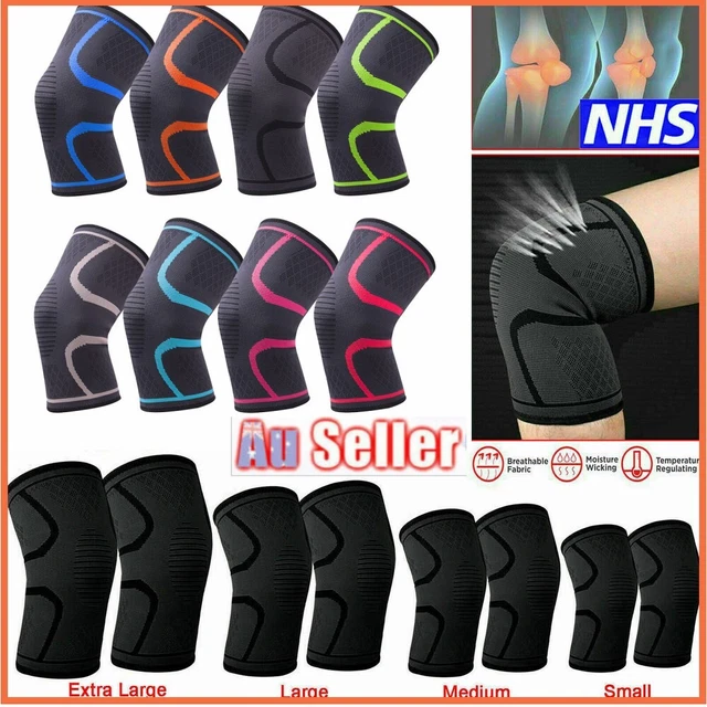 Knee Support Brace Compression Sleeve Arthritis Pain Relief Gym Sports Knee Pad