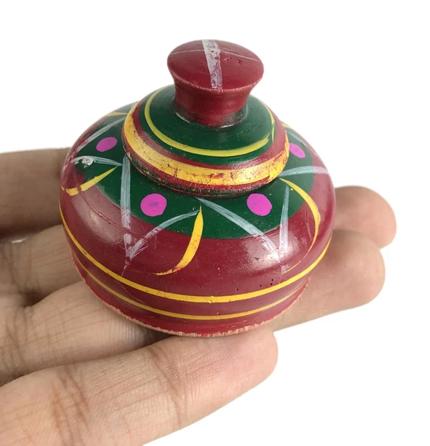 Scatola Portagioie In Legno Di Mango Fatta A Mano The Great Indian Bazaar, 22x12 Cm, Finitura Bianca Anticata, Organizer Multiuso - 3