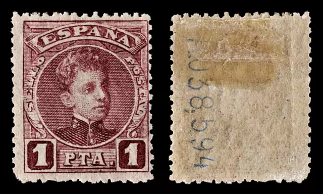 4026 Spain SG304 1PTA Purple 1901. Sc#284 Mi215 MM Mint. C£39