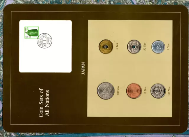 Coin Sets of All Nations Japan 1980-1983 UNC 100 Yen 1981 500 Yen 1983