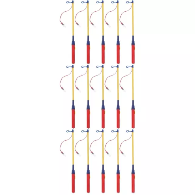 15 Pcs Laternenstab Plastik Kind Leuchtende Spielzeuge Laternenständer