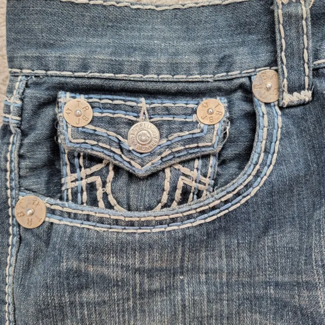 True Religion Jeans Men's Blue Denim Ricky Super QT Size 44 x 32 Made in USA