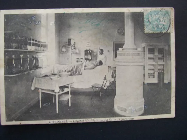 CPA - 94 - Saint-Mandé - Bégin Military Hospital - The Operating Room - 1908