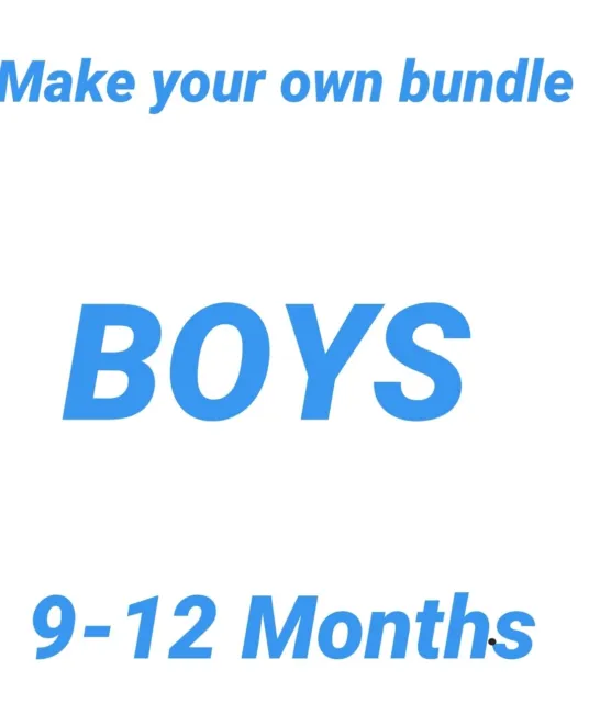 Baby Boys clothes 9-12 months make your own Bundle