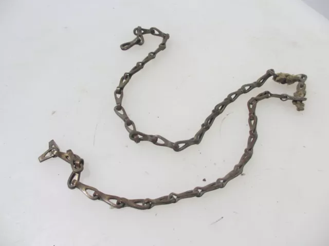 Vintage Brass Lighting Chain Hanger Loop Cistern Light Switch Old Antique 15+13"