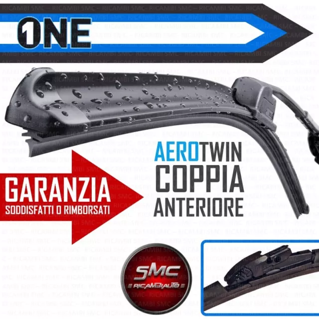 Kit 2 Spazzole tergicristallo ONE AEROTWIN FIAT PUNTO 2 SERIE ANTERIORE