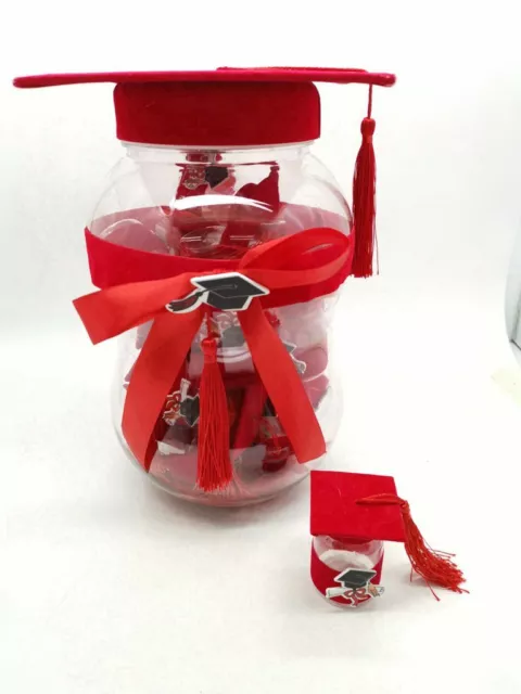 20pz Detalle Tocar para Fiesta De Graduación Paquete Bote Rojo Bal