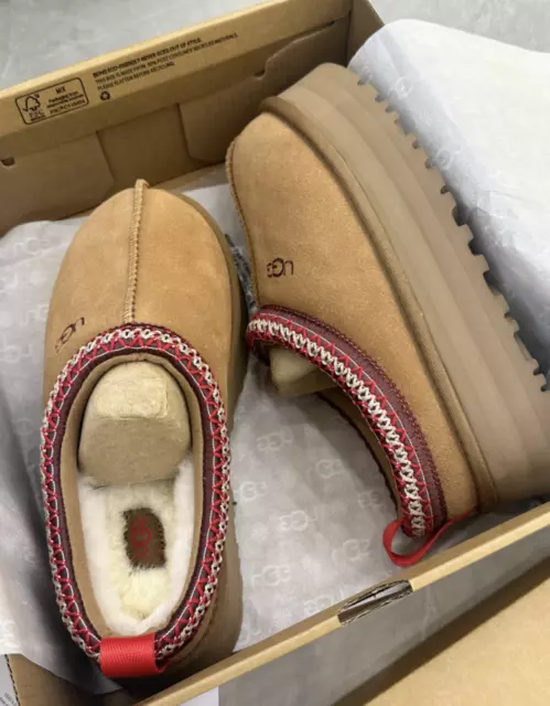 Ugg TAZZ Tasman Women's Slippers  Chestnut Suede Upper US