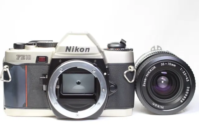 Excelente cámara de película Nikon FE10 SLR de 35 mm y lente Nikkor con... 3