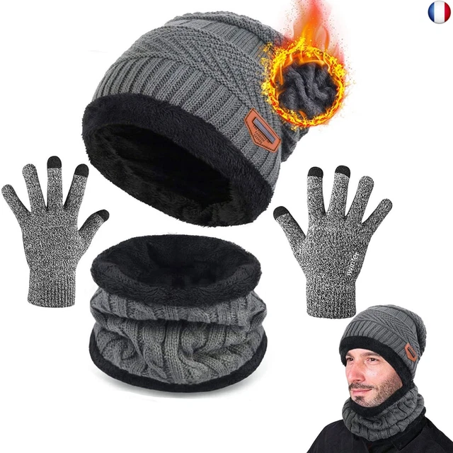 Bonnet-écharpe-gants 3 En 1 Pour Enfant - Motif Panda, Peluche Douce, Hiver, Taille Unique 1-5 Ans - 10