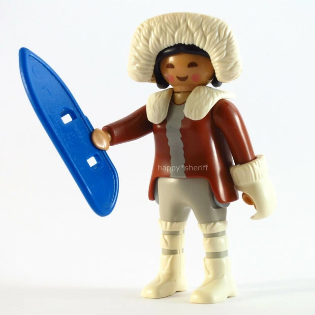 Playmobil Dame Inuit avec Gants Raquettes Chapeau Mystery Série 10 6841...