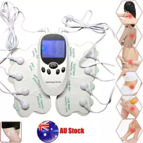 Electric Pulse Massager Tens Unit Muscle Stimulator Therapy Pain Relief Machine