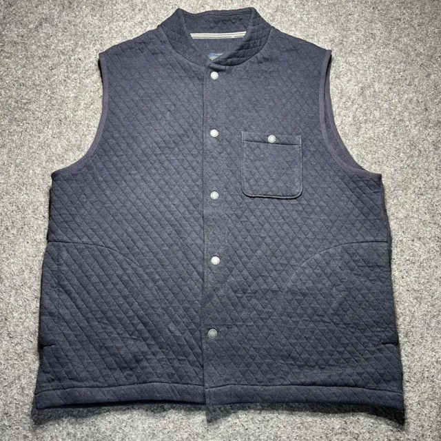PENDLETON MEN'S QUILTED Vest Large Sleevless Button Up Blue $50.00 ...