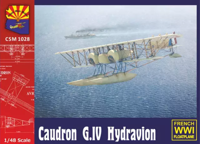 Kupfer Staatsmodelle 1028 1:48 Caudron G.IV Wasserflugzeug