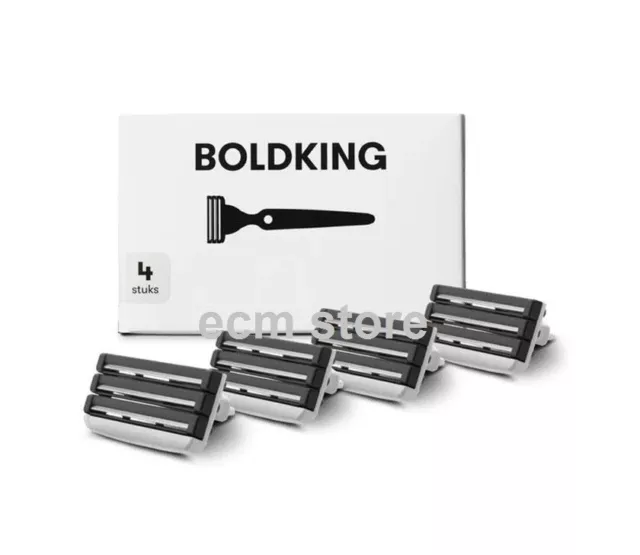 BOLDKING Lot 4 lame de rasoir rechange vendu seul pour homme avec 3 lames /EBRK