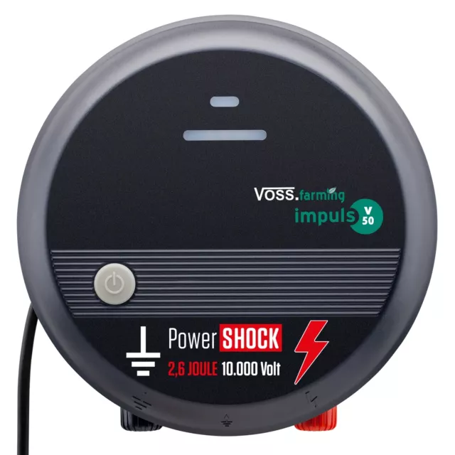 Power Weidezaungerät 230V impuls V50 Elektrozaungerät Pferdezaun Paddock