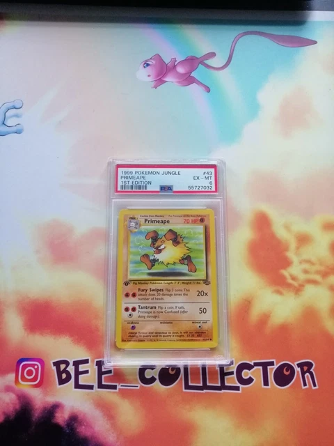 UK SELLER!! WOTC Pokemon 1st Edition Jungle Primeape #43 - PSA 6 