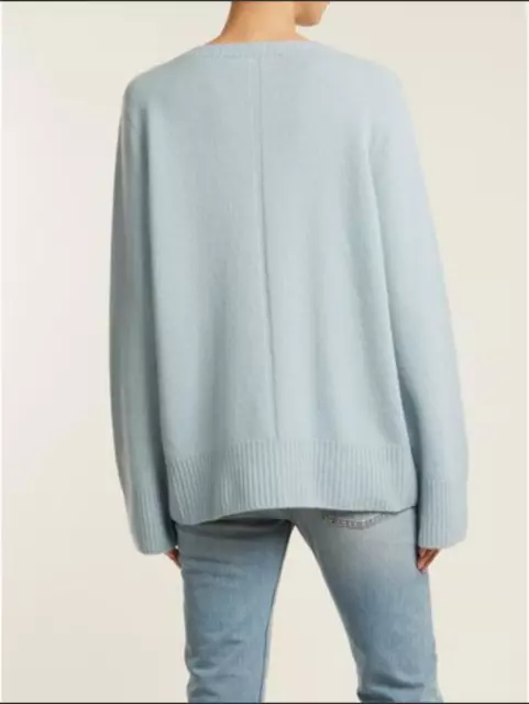 New $890 The Row Sibel Wool Cashmere Blend Sweater- Sea Green (Light Blue) sz S 3