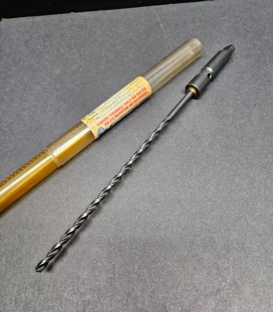 G Whalley ¼" 2MT EXTRA LENGTH Oil Fed Drill #2 Morse Taper Machinist MT2 Bit