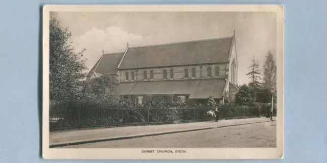 CHRI ST CHURCH, ERITH, ENGLAND UK Un-Posted REAL PHOTO POSTCARD