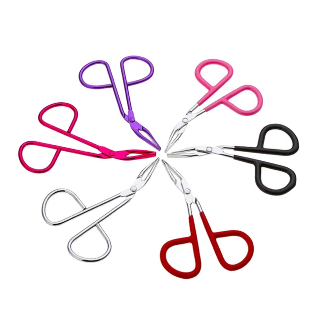 New Scissors Flat Tip Eyebrow Tweezers Clamp Clipper Stainless Removal ToEW