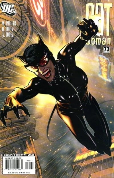 CATWOMAN (Vol. 3) #73 F/VF,  Adam Hughes c, DC Comics 2008 Stock Image