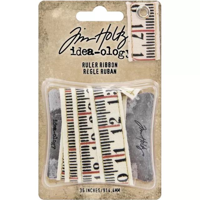 Cinta de regla de idea Tim Holtz / cinta decorativa 36" de largo