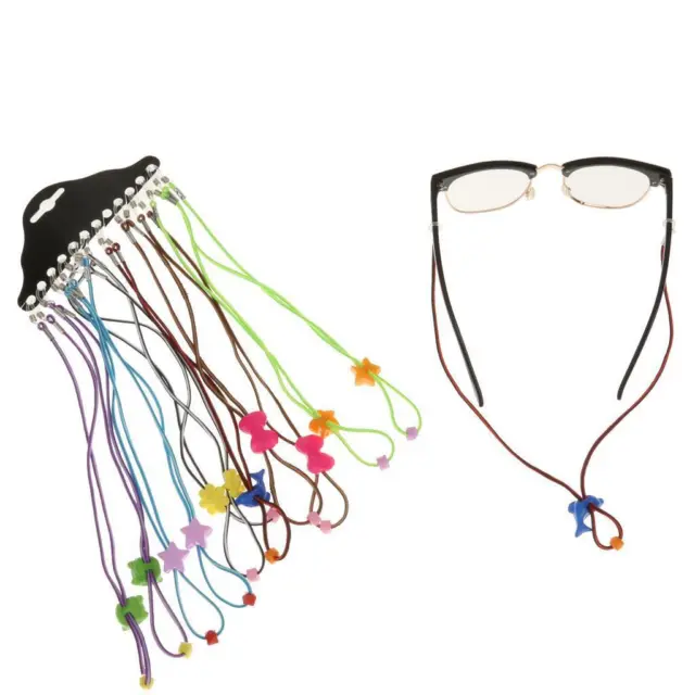 12 Pcs Kids Eyeglasses Strap Glasses Sports Band Cord Holder Multi-Color