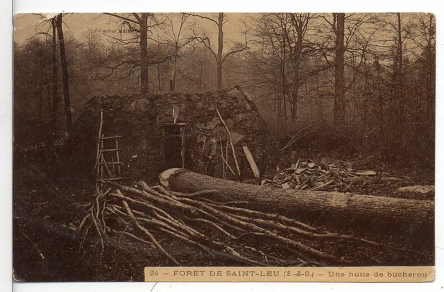 95 SAINT LEU LA FORET - une hutte de bucheron (jp168)