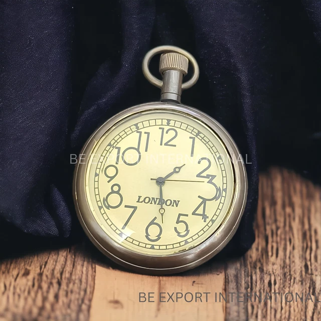 Montre De Poche Marine Vintage Royal Navy En Laiton - Reproduction Anglaise
