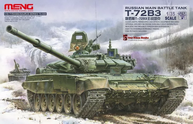 Meng TS-028 Model 1/35 Russina Main Battle Tank T-72B3