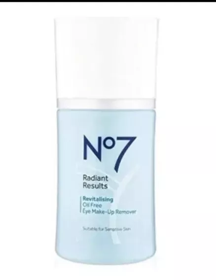 No7 Radiant Results ölfreier Augen Make Up Entferner 100ml